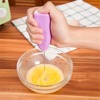 

Kitchen Accessories Milk Drink Coffee Whisk Mixer Electric Egg Beater Frother Foamer Mini Handle Stirrer Cooking Kitchen Gadgets