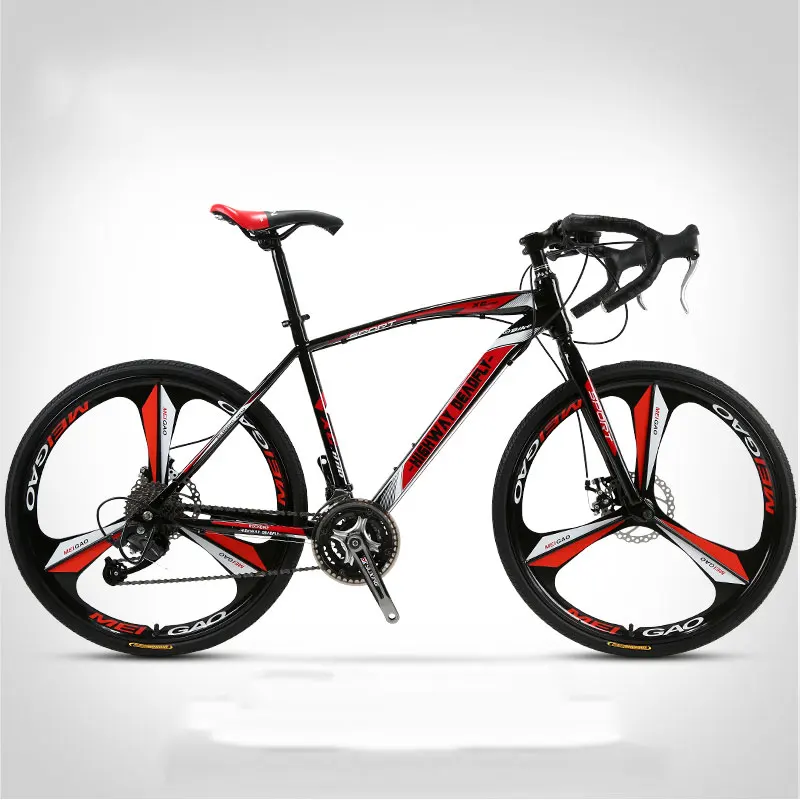 Road Bike Bicycle Bending Handle Fixed Gear Three Knife One Wheel 26 Inch Speed Double Disc Brakes Adult of Men and Women Road Bike Bicycle Bending Handle Fixed Gear Three Knife One Wheel 26 Inch Speed Double Disc Brakes Adult of Men and Women