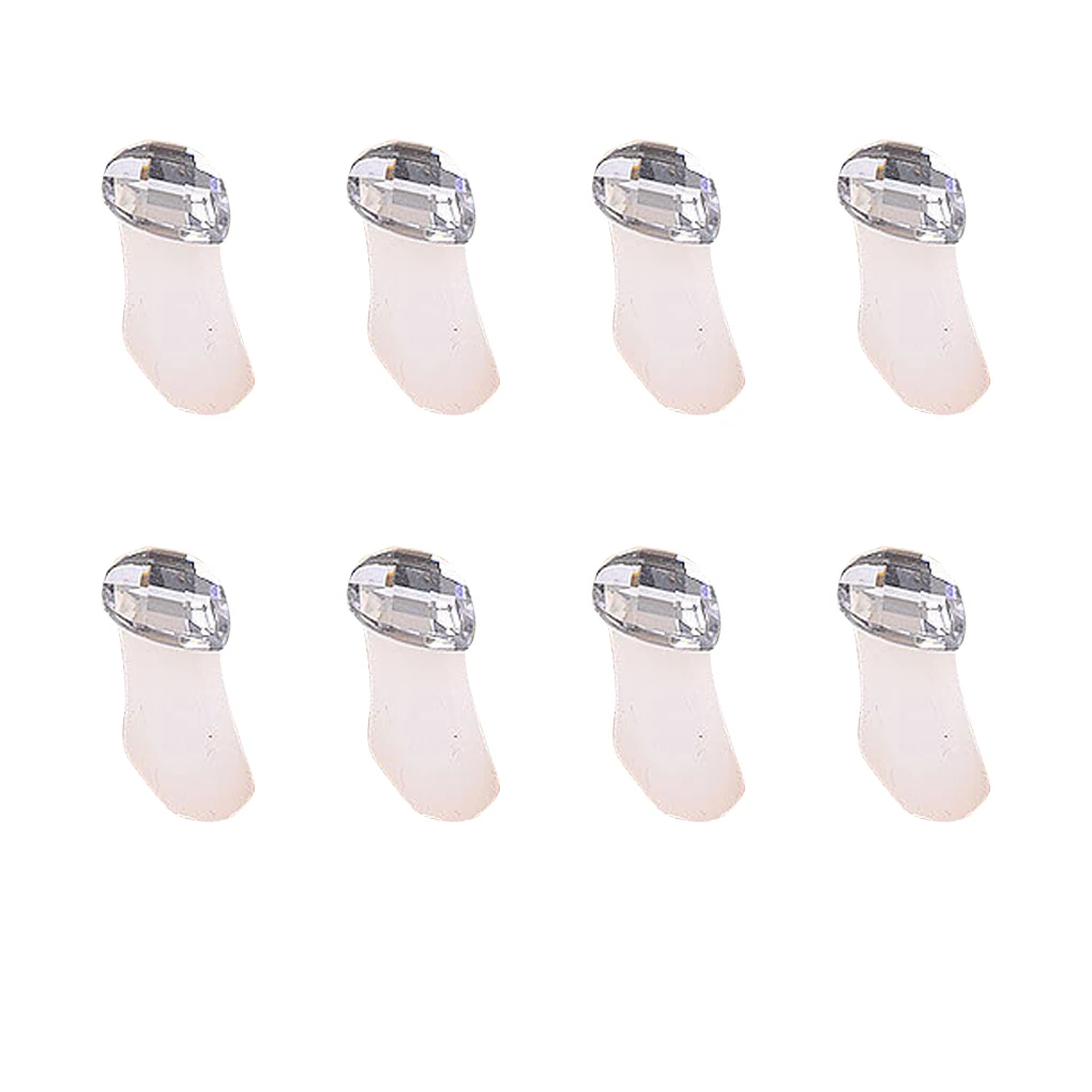 Сливовый New 8pcs/set Flower Heart Silicone Toe Separators Spacers Nail Art Toes Fingers Foots Gel UV Salon Manicure Pedicure Tool - Цвет: Сливовый