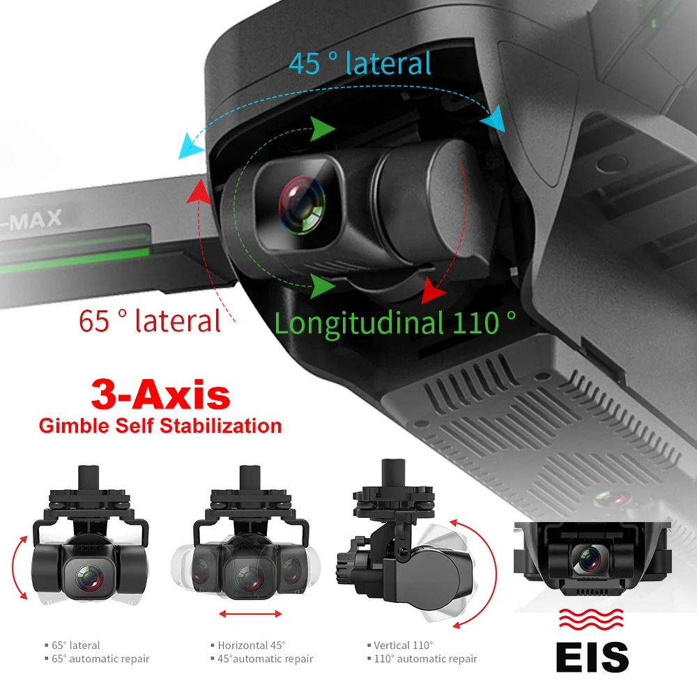 Review SG906Max1 Drones GPS with Camera 4K 3Axis Gimbal Anti Collision