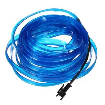 

5 Meters 12V Car Cold Light Line Strip Lamp Interior Lighting LED Strip Decoration Cold Line Flexible Wire With Drive Auto Lamps