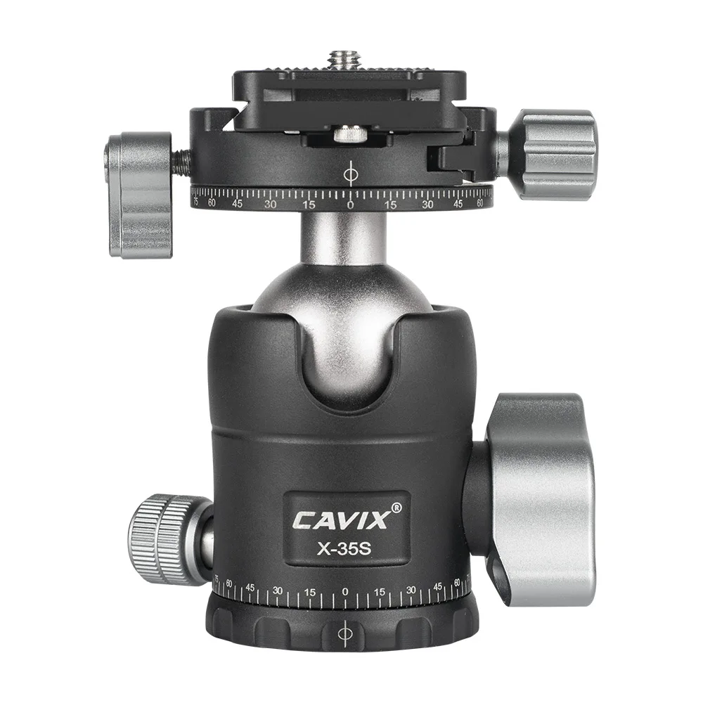 CAVIX Mini Tripod Ball Head 360 Degree Swivel Ballhead Video Stand