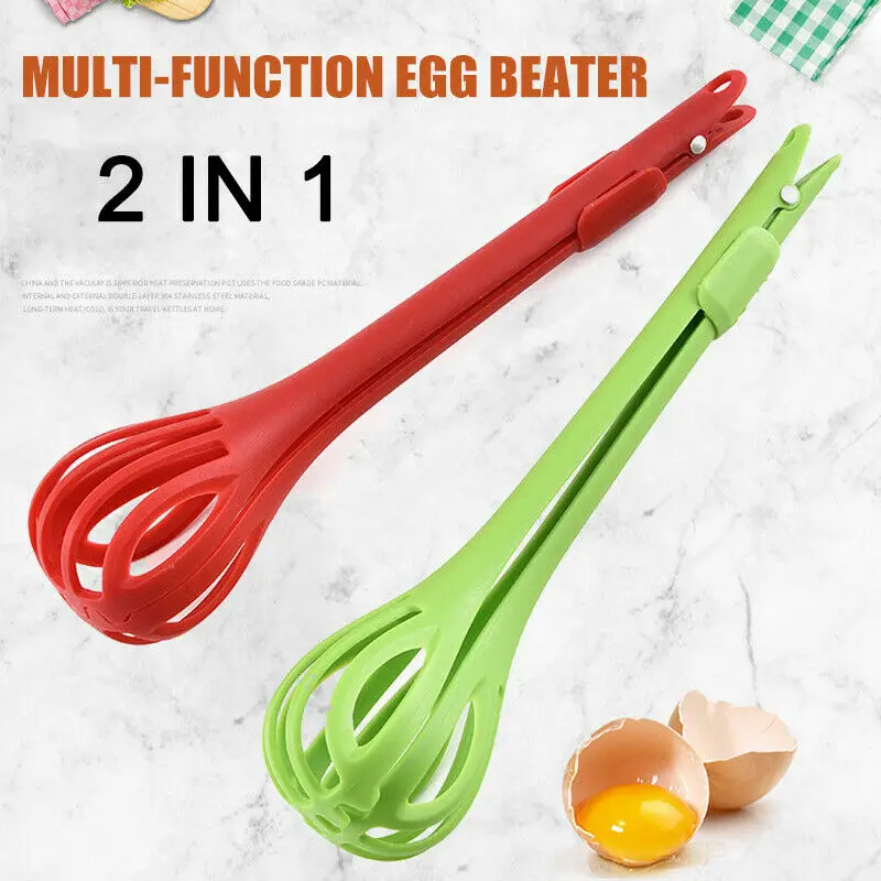 

2 in 1 Multi-function Egg Mixer Blender Whisk Hand Egg Beater Bread Clip Mixer