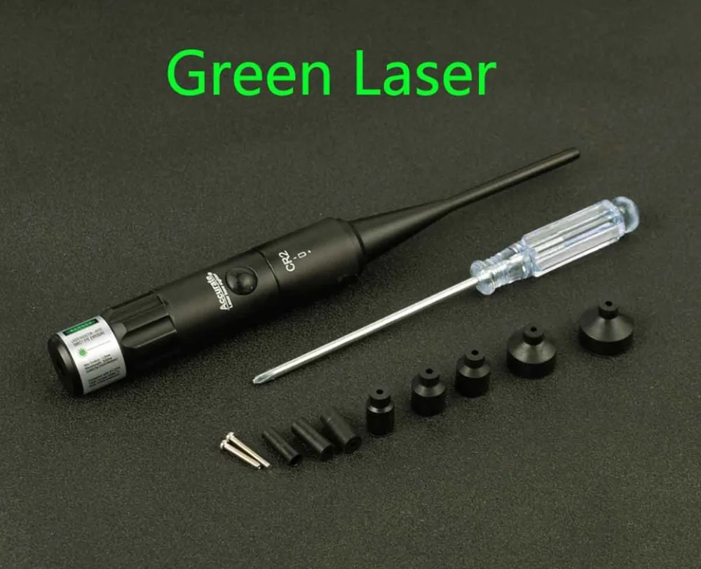 Зеленый лазерный прицел наборы. 177 до. 50 Калибр Зеленая точка Boresighter с выключенным выключателем калибратор для охотничьего прицела