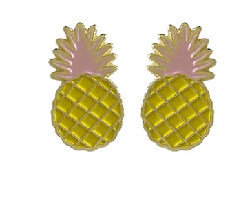 

1.25'' pineapple soft enamel lapel pins
