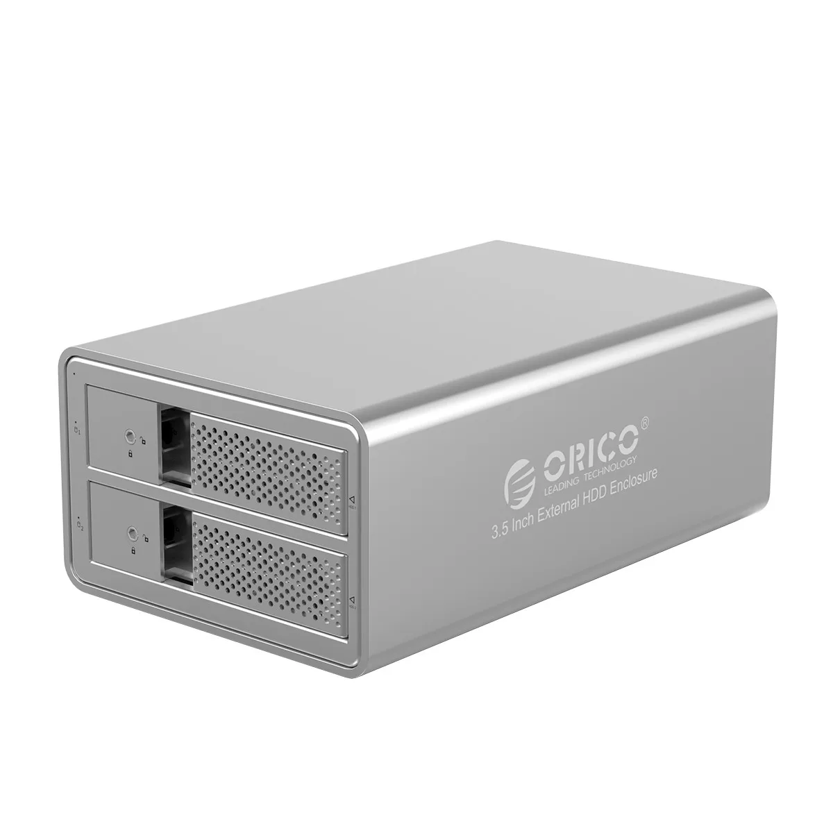 ORICO 2 отсек 3,5 дюймов док-станция для жесткого диска USB3.0 to SATA с RAID HDD алюминиевый корпус для жесткого диска 78 Вт внешний адаптер питания чехол для жесткого диска