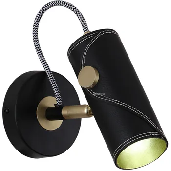 

Postmodern LED Leather Wall Lamp Living Room Decoration Sconces Wall Light Fixtures Bedroom Bedside Lamp Modern Home Lighting