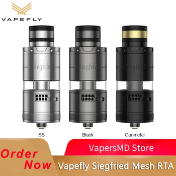 

Pre-order Vapefly Siegfried Mesh RTA Tank 7ML Capacity Ni80 Kal Mesh Coil Atomizer Fit Electronic Cigarette Siegfried Tube Mod