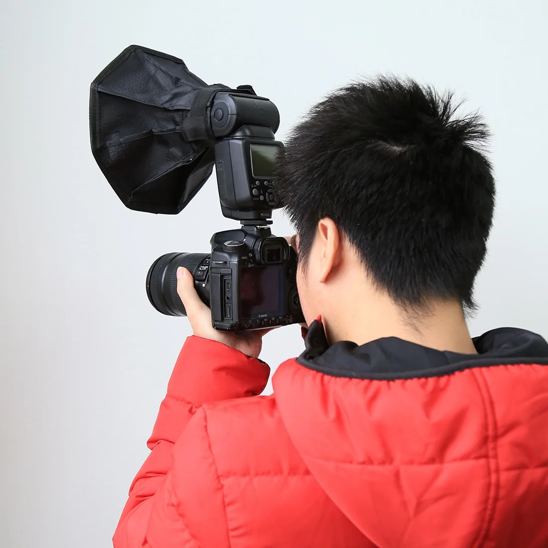 Photography softbox Bowens mount softbox Portable softbox 20cm Universal Octangle Style Foldable Flash Light Diffuser Octagon Speedlight Diffuser Softbox For Canon Nikon