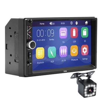 

7" 2DIN Car Radio WCE stable and smooth version Touch Screen FM SD USB Mp5 Player with 12 LED Camera