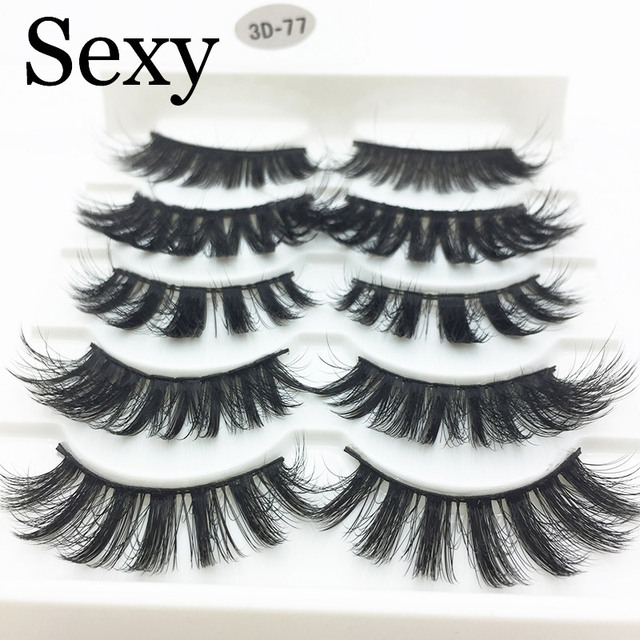 Pairs 3d mink hair false eyelashes natural Long Eye Lashes Wispy Makeup Extension Tools sexy mink eyelashes eye lashes cilios