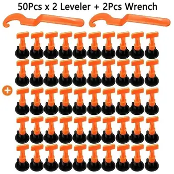 

50pcs/set Level Wedges Tile Spacers For Flooring Wall Tile Spacer Carrelage Tile Leveling System Leveler Locator Spacers Plier