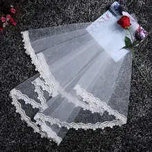 2 уровня, женская короткая свадебная вуаль из мягкой сетки, вязанные лепестки, кружево, пэтчворк, отделка, двойной слой, тюль, свадебные аксессуары для волос