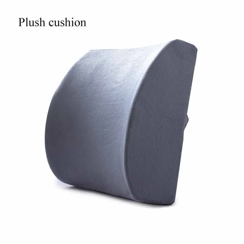 plush grey Подушка для автомобильного сиденья ортопедическая Ортопедическая подушка с эффектом памяти массажное кресло подушка для спины офисная Массажная подушка - Цвет: plush grey