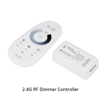 

DC12-24A 2.4G 12A Dimmer LED Controller Adjust Brightness RF Remote control with holder For single color LED Strip Light 5050