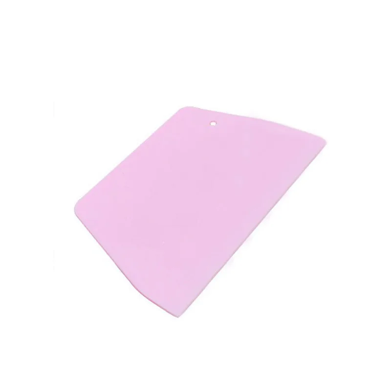 Соскабливающая доска Convinient резка теста пластиковый скребок кухонные аксессуары 1 шт. Инструменты для выпечки трапециевидной формы - Цвет: Розовый
