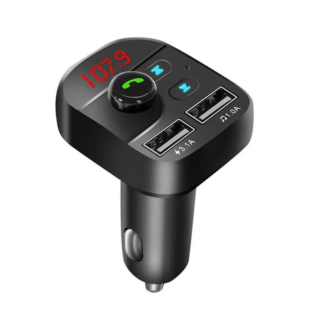 

Car Kit Bluetooth 5.0 Handsfree Wireless FM Transmitter LCD MP3 Player USB Charger 3.1A Car Accessories Dropshipping