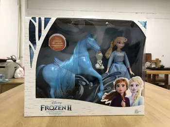 

WZP PONG 27CM Frozen Elsa Princess Figurine Dolls Toys PVC Action Figure Collectible Model Toy Kids Gift