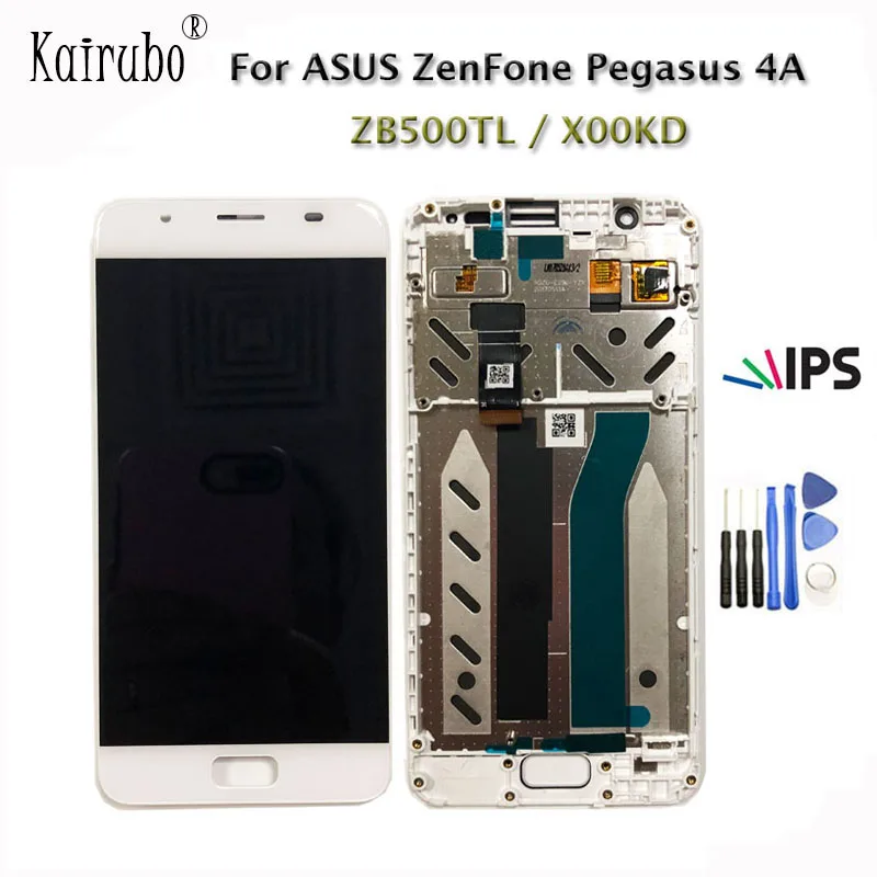 5 0 &quotЛучшие IPS LCDs для ASUS ZenFone Pegasus 4A ZB500TL X00KD ЖК дисплей сенсорный дигитайзер с