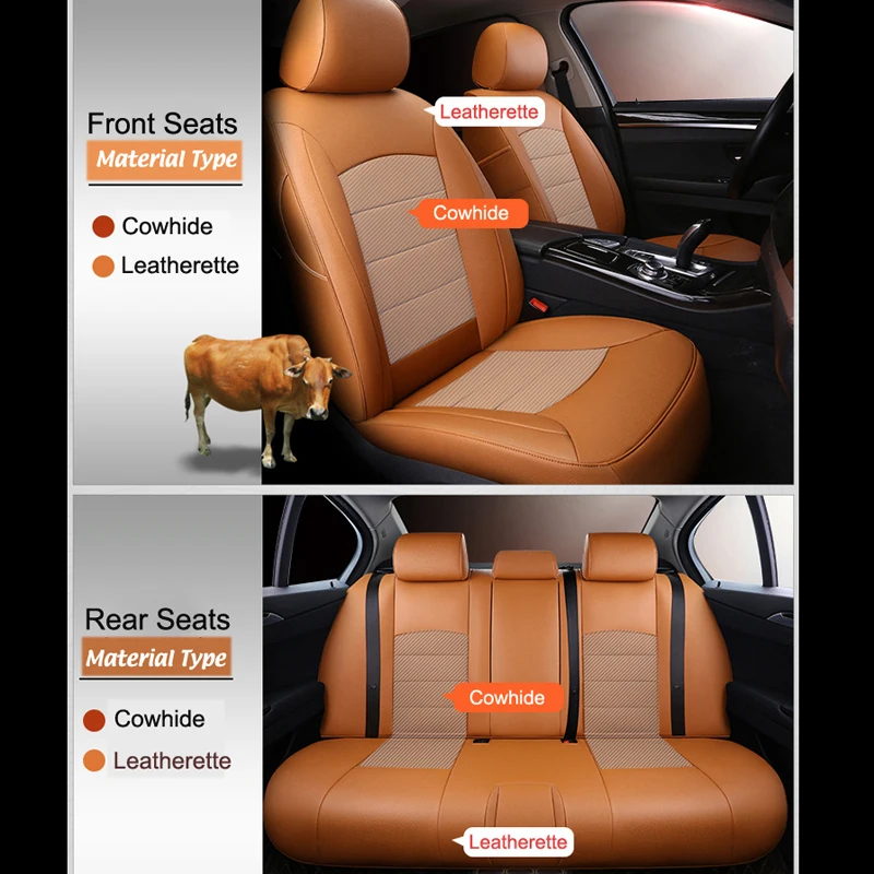 Cowhide & PVC Leather Cover Seat for Ford Ranger 2020 2017 2018 2016 Seat  Covers Accessories Seat Protector Car Styling12pcs/Set - AliExpress