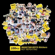 

100pcs/KPOP Bangtan Boys Butter Stickers New Album Korea Idols Pictures Stickers for Scrapbooking Cute Boys Girl Group Photos