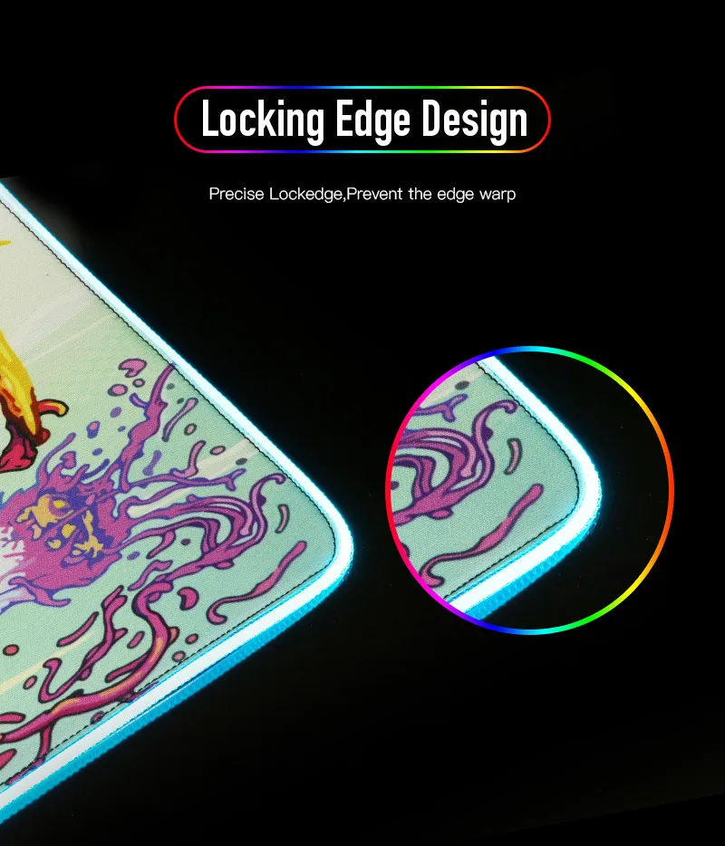 Mouse Pad Gaming XXL RGB con Diseño de Póker Negro H47822c2278044924a8c1d00fc593e03eT