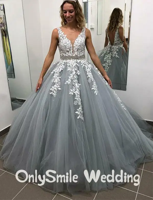 Vestido Gala Mujer бальное платье пикантное для выпускного с v-образным вырезом вышивкой