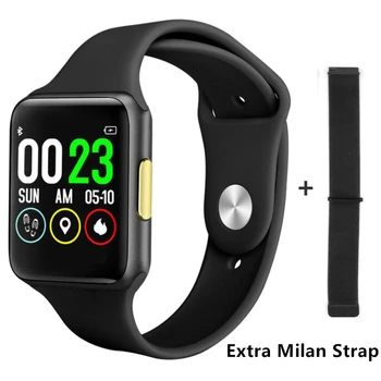 

Fashion Men Smart Watch E06+ Extra Strap/set IP68 Waterproof Sport Tracker ECG PPG Heart Rate Blood Pressure Monitor Women Band