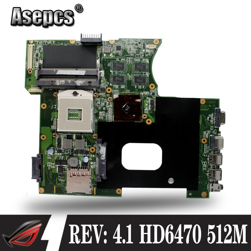 Asepcs K42JY материнская плата для ноутбука DDR3 для ASUS A40J K42JZ K42JB K42JY X42J ноутбук Mainboa протестирован неповрежденным REV: 4,1 HD6470 512M