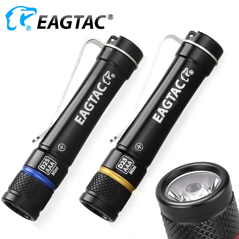 EAGTAC D25AAA XPG2 155 люмен Nichia 219C 395nm УФ светодиодный фонарик мини брелок Магнитный фонарь AAA батарея 10440