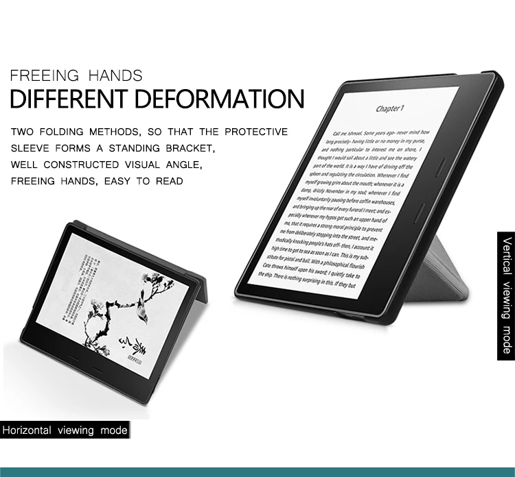 Чехол для Amazon " Kindle Oasis 2 eReader(9th Generation, только Release)-стоячий оригами Тонкий чехол с функцией автоматического пробуждения/сна