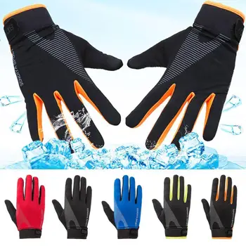 

Motorcycle Gloves Screen Full Finger Winter Running Outdoor Sports Waterproof Windstopper Zipper Ski Riding Warm Gloves