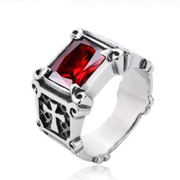 Beier New Store 316L Stainless Steel High Quality Gem Ring Lots Vintage Fria Men's Ring With Colorful Stones Jewelry LLBR8-061R
