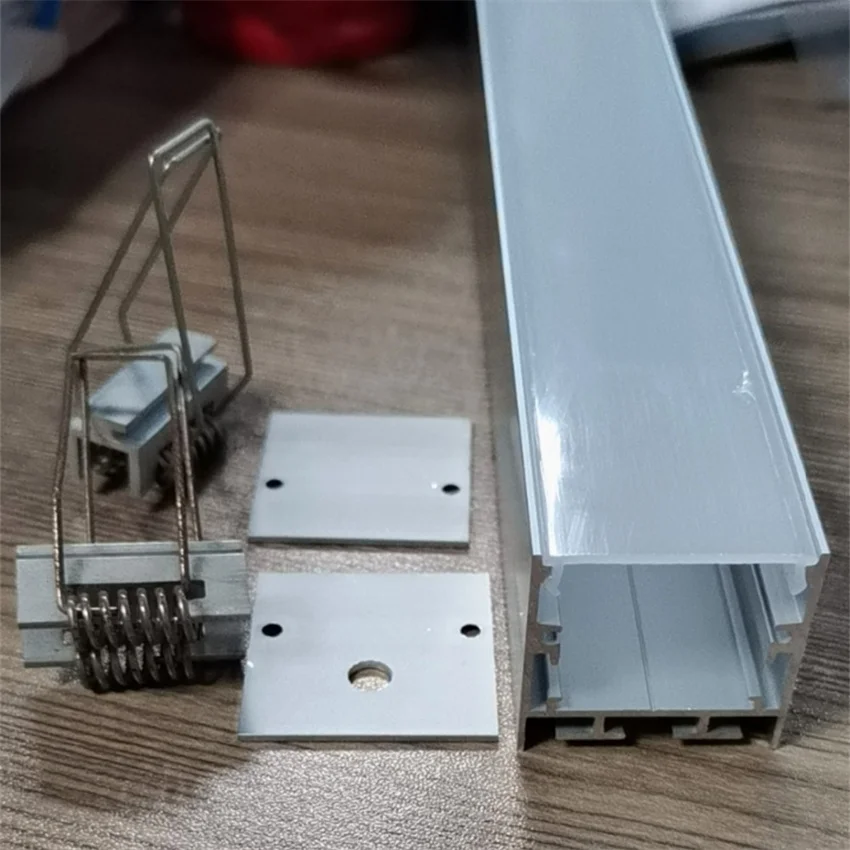 

1m/pcs Anodized led aluminum profile silver color, led profile 35x35mm size led extrusion aluminum channel for led linear light