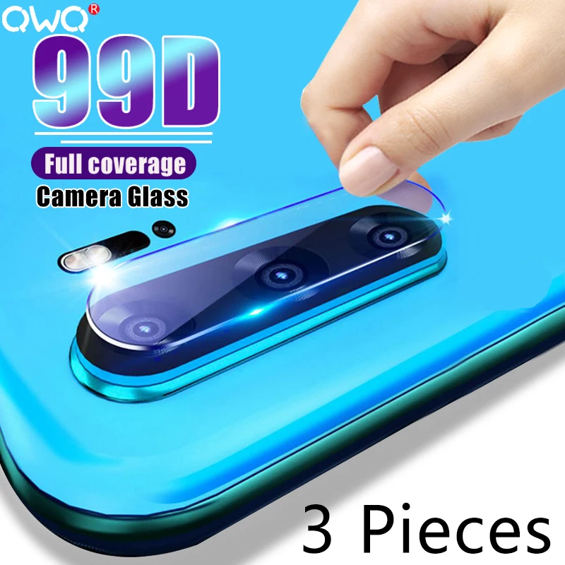 Стекло с полным покрытием 99D для камеры Huawei P30 P40 Pro P20 Lite Защита экрана Mate 20 P smart 2020