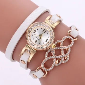 

Women Watches Leather Weave Bracelet Girls Lady Bracelet Wrist Watch For Women Bracelet Vintage Sport Dress Clock Watch Gift