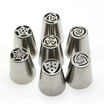 

1/7PCS DIY Russian Icing Piping Nozzles Tips Cake Decorating Sugarcraft Pastry Tools Kitchen Bakery Tools High Quality