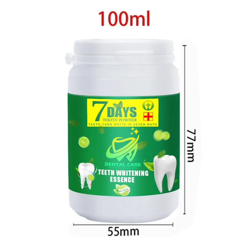 Tooth whitening tooth powder 100g, remove smoke stains, coffee stains, tea stains, freshen bad breath, oral hygiene, dental care