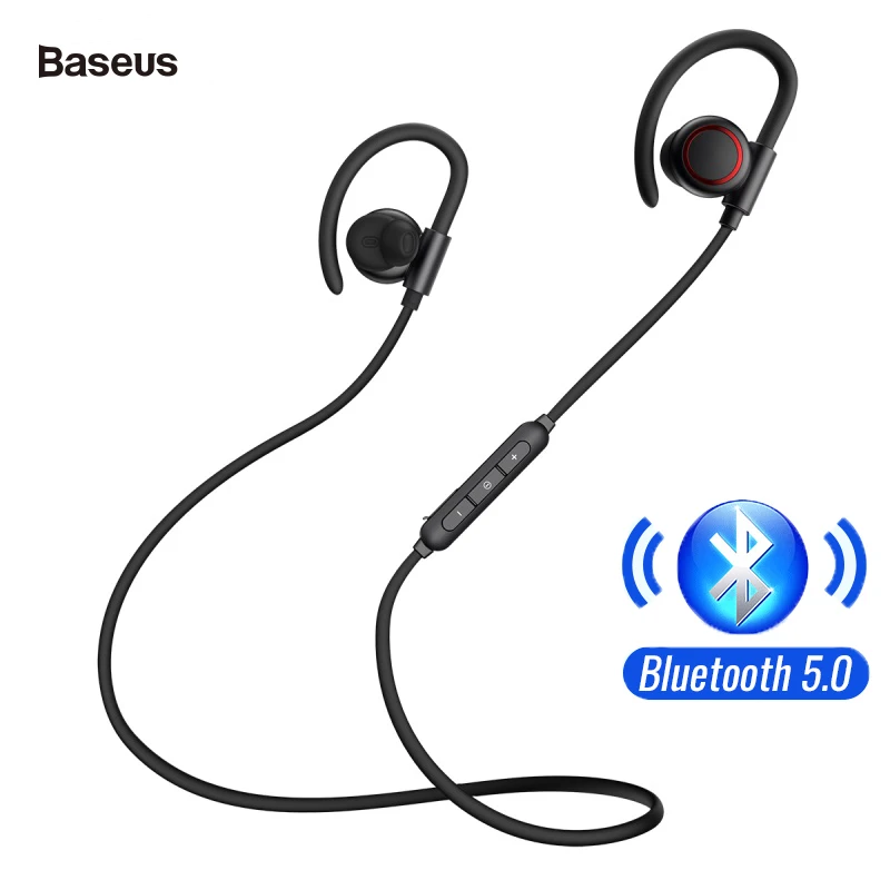 Baseus S17 беспроводные Bluetooth наушники V5.0 Спортивная гарнитура с микрофоном магнитные стерео басовые Беспроводные наушники с шумоподавлением