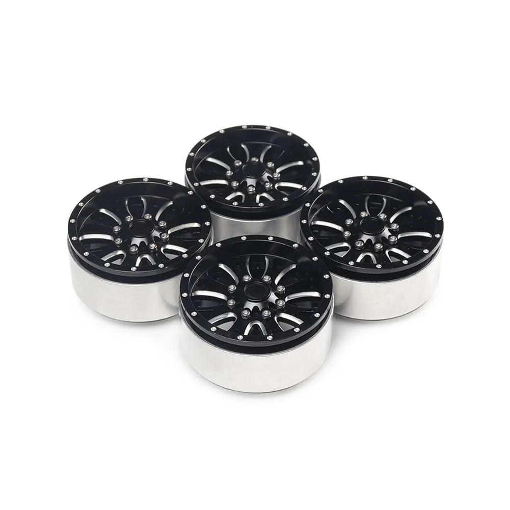 

4Pcs Crawler Wheel Rim 2.2 Inch Parts Replacement Aluminum Alloy RC Toys 1/10 Professional Accessories For TRX4 KM2 SCX10 90046