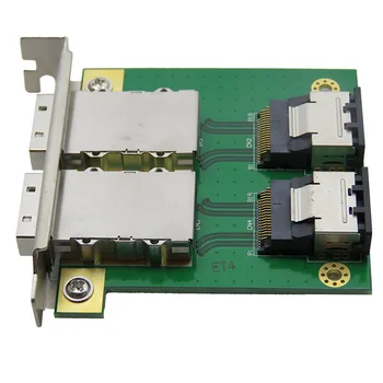 

2Ports Mini SAS SAS26P SFF-8088 to 36Pin SFF-8087 Adapter PCI Bracket Converter