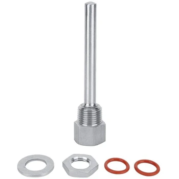 

1/2in Thermowell Kit 4 Inch Stainless Steel Homebrew Fitting Accessories Part Fastening Tools