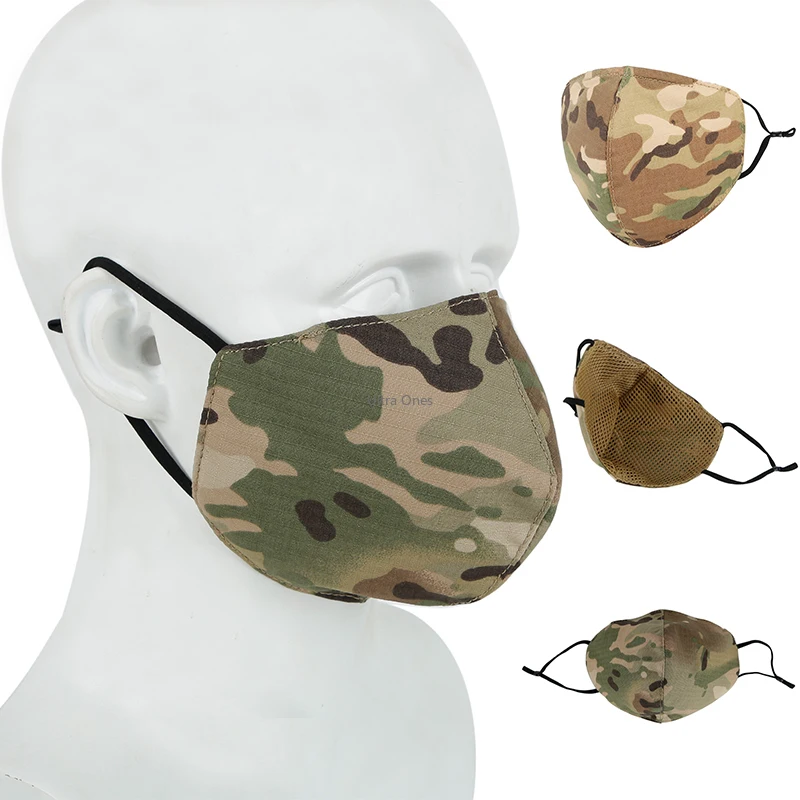 

Outdoor Military Tactical Mask Hunting Paintball Protective Daily Life Mouth Face Mask Breathable Washable Cycling Masks Cloth