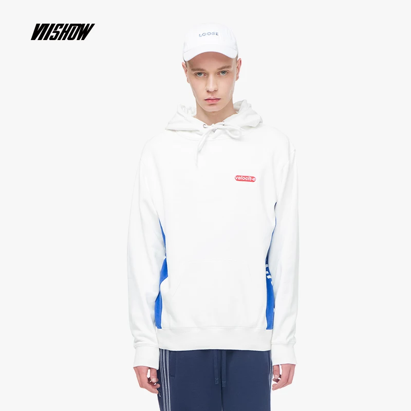 

VIISHOW 2018 Autumn Winter New Hoodies Men Long Sleeve Pullover Sweatshirts hoodie hip hop streetwear Color matching WD1778183