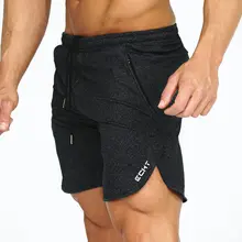 Спортивные хлопковые шорты для мужчин, Бег Спорт Фитнес, бодибилдинг, спортивные лосины, короткие штаны, новая мужская тренировочная Спортивная одежда для бега
