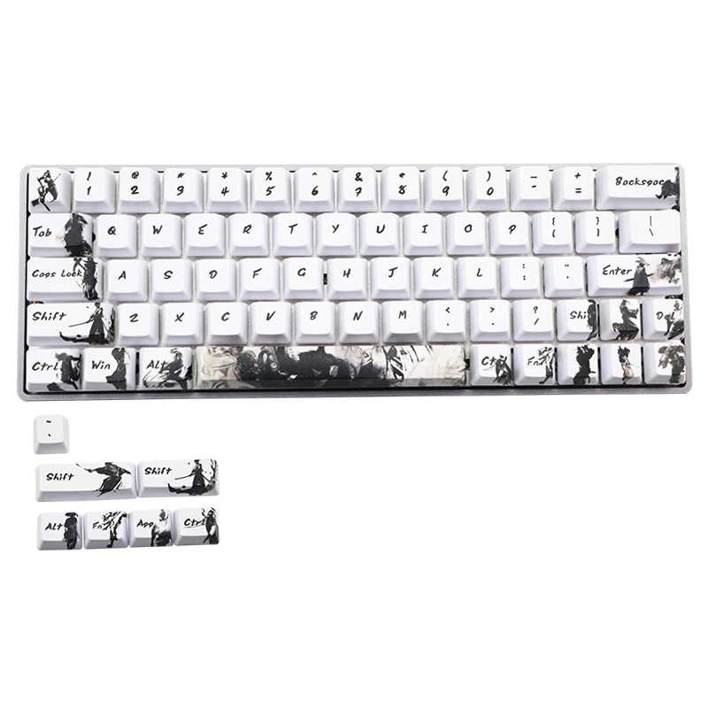 Lopbinte Dye-Subbed PBT Keycap 71 Keys Profile Mechanical Keyboard Keycap Set for MX Switches GK61 GK64 Dz60 Keyboard Keycaps Lopbinte Dye-Subbed PBT Keycap 71 Keys Profile Mechanical Keyboard Keycap Set for MX Switches GK61 GK64 Dz60 Keyboard Keycaps