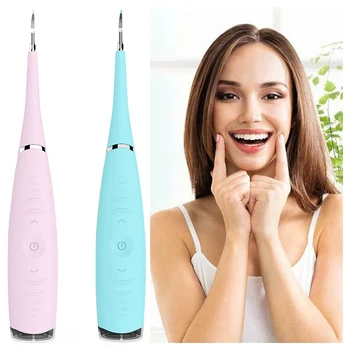 

Portable Electric Sonic Dental Tooth Calculus Remover Tooth Stains Tartar Tool Dentist Whiten Teeth Health Hygiene white