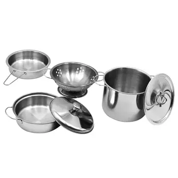 

14 Pcs Small Size Cookware Utensils Set Childrens Kitchen Toy Set Kids Pretend Roleplay Pots Pans Educational Toys