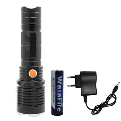 Мощный 2000 лм фонарик для дайвинга перезаряжаемый XML-T6 светодиодный фонарик для дайвинга фонарь для подводного плавания с 18650 батареей +