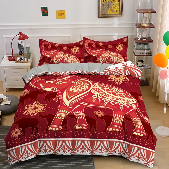 Dream NS Bohemian Bedding set Queen Bedding Home Textiles Set Bedclothes  Elephant King duvet cover set Bohemian juego de cama - AliExpress